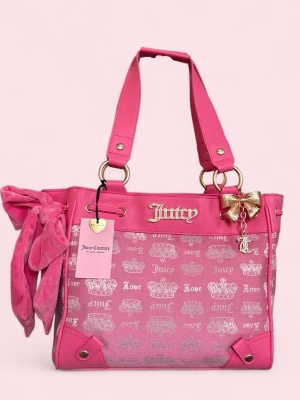 Juicy Couture RARE daydreamer tote bag - pink lemonade